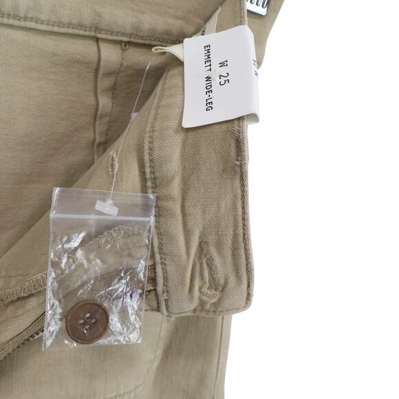 NWT Madewell The Emmett Wide-Leg Pant: Patch Pocket Edition Heritage Khaki 25 - Picture 10 of 11